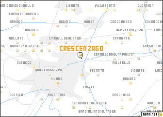 map of Crescenzago