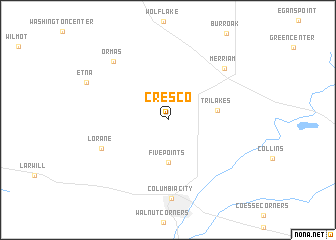 map of Cresco