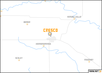 map of Cresco