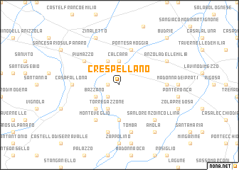 map of Crespellano