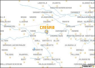 map of Crespiá