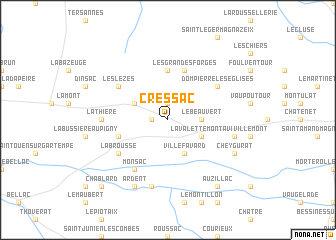map of Cressac