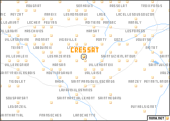 map of Cressat