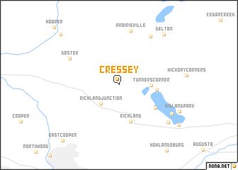 map of Cressey