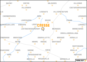 map of Cressé