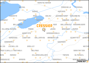 map of Cressier