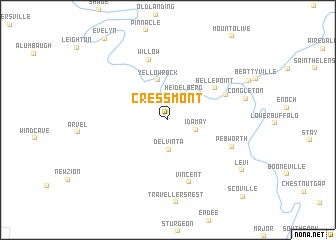 map of Cressmont