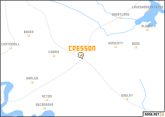 map of Cresson