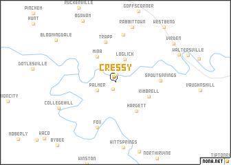 map of Cressy