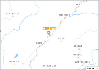 map of Cresta