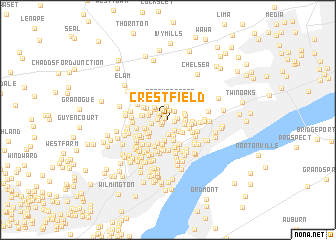 map of Crestfield