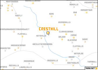 map of Cresthill