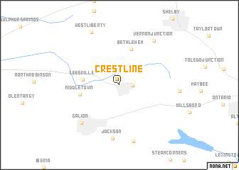 map of Crestline