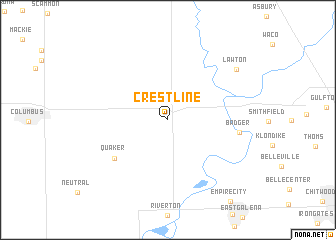 map of Crestline