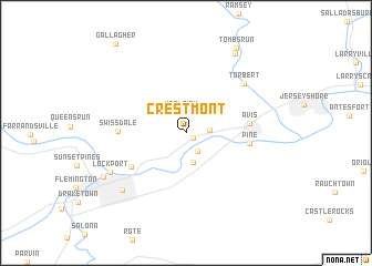 map of Crestmont