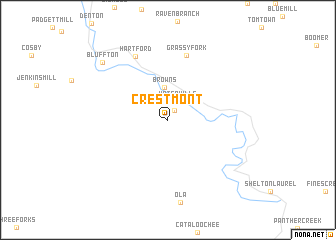 map of Crestmont