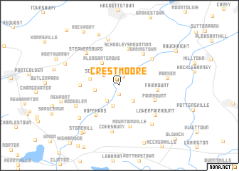 map of Crestmoore