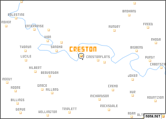 map of Creston