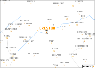 map of Creston