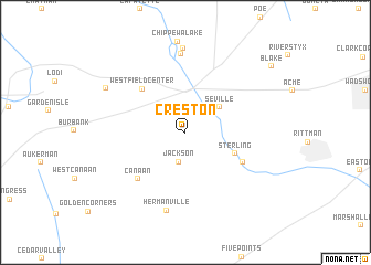 map of Creston