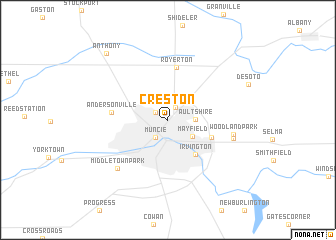 map of Creston