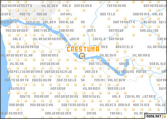 map of Crestuma