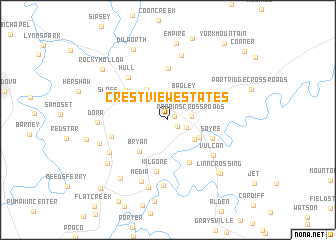 map of Crestview Estates