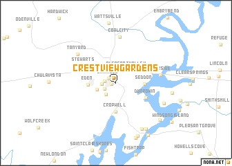 map of Crestview Gardens