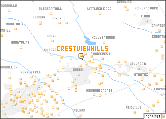 map of Crestview Hills