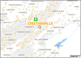 map of Crestview Hills