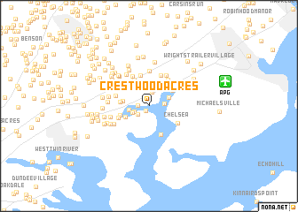 map of Crestwood Acres