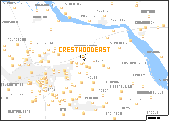 map of Crestwood East