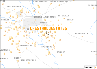 map of Crestwood Estates