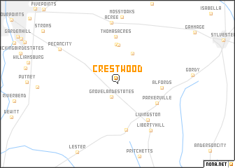 map of Crestwood