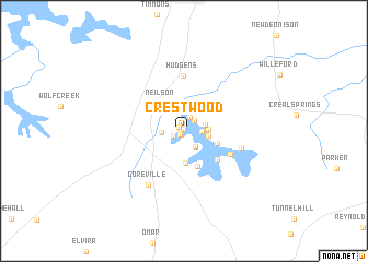 map of Crestwood