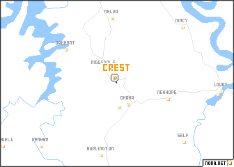 map of Crest