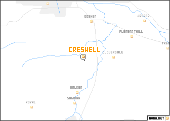 map of Creswell