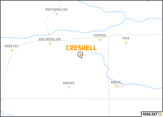 map of Creswell