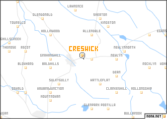 map of Creswick