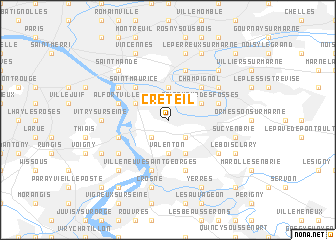 map-of-france-with-creteil