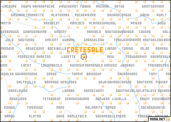 map of Crête Sale