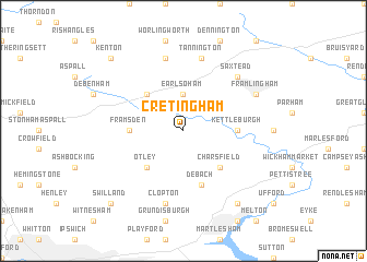 map of Cretingham