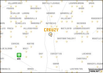 map of Creuzy
