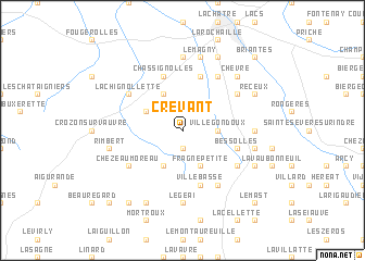 map of Crevant