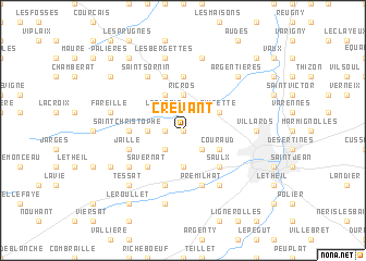 map of Crevant