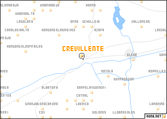 map of Crevillente