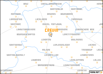 map of Crévin