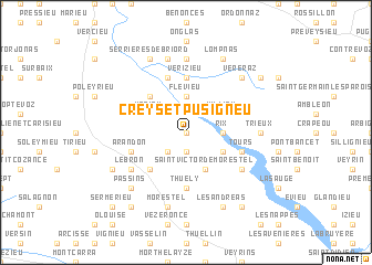 map of Creys-et-Pusigneu