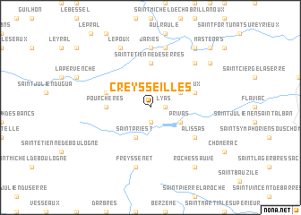 map of Creysseilles