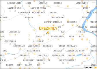 map of Crézancy